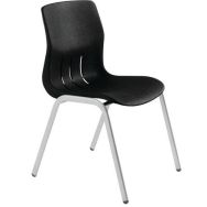 Lot de 5 chaises Rio M2 piètement  alu Anthracite