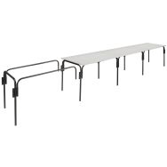 Lot 5 tables réunion Infini en mélaminé