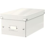 Lot de 6 Boîte de rangement DVD Click & Store blanc - Leitz