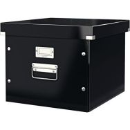 Lot de 6 Boîte de rangement Leitz Click & Store, format haut Noir