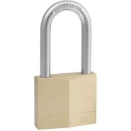 Lot de 6 Cadenas à clé en laiton avec grande anse acier