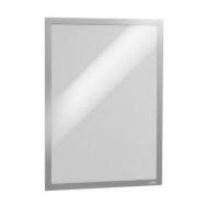 Lot de 6 Cadre d'affichage adhésif Duraframe A3 - Argent - Durable