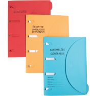Lot de 6 Chemise perforée Smartfolder - Status - A4