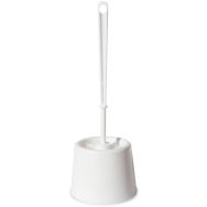 Lot de 6 Pot boule et brosse WC - Blanc