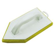 Lot de 6 Taloche monobloc mousse pointue PU jaune-14x27cm