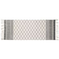 Lot de 6 Tapis de sortie de bain Sahara gris - Coton - 50x120 cm