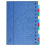 Lot de 6 Trieur extensible harmonika sans élastique 12 compartiments