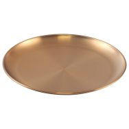 Lot 6 assiettes dorées inox - Plastorex