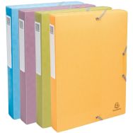 Lot de 8 Boîte classement A4 Pop'NCo couleurs assorties - dos 40 mm
