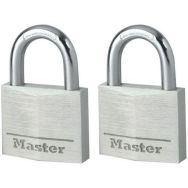Lot de 8 Cadenas à clé en aluminium 9140EURT - Anse 21mm