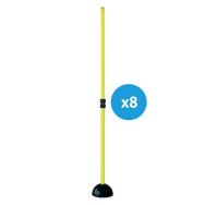 Lot de 8 Piquets de slalom téléscopiques