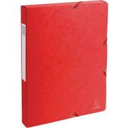 Lot de 8 boîtes de classement rouge dos 25