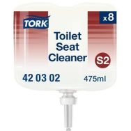 Lot de 8 flacons nettoyant pour abattant de toilette Tork S2