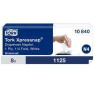Lot de 9000 Serviette Enchevêtrée blanche pour distributeur N4 - Tork