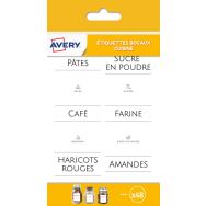 Lot de 960 Étiquette minimaliste pour bocaux de produits alimentaires