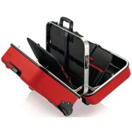 Mallette à outils double compartiment rouge vide