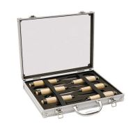 Mallette alu de 6 ciseaux bois de sculpteur - Ref. : 7000300001