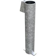 Manchon de sol avec dispotif de blocage pour poteaux tubes - Schake