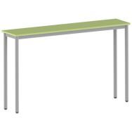 Mange-debout Lyra 180 x 40 cm hauteur 110 cm stratifié vert anis - gris 9006