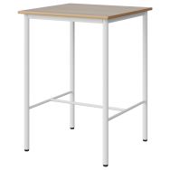 Mange-debout Malibu 80 x 80 cm - 4P - stratifié alaisé - acacia/blanc