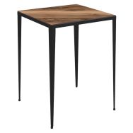 Mange debout Bolonia 80x80 cm strat compact piètement acier - Jayso