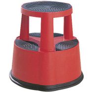 Marchepied mobile pro poly. - 2 marches Rouge
