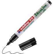 Marqueur permanent Ecoline e25 pointe fine noir - EDDING