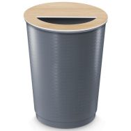 Maxi Corbeille Hygiène - grise/hêtre - 40L - CEP