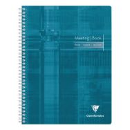 Meeting Book reliure intégrale 22,5x29,7cm 160p détachables pré-imprimées ''Date+Notes+Action''