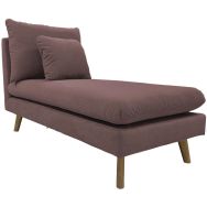 Méridienne Riga tissu polyester non classé feu