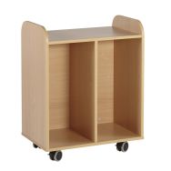 Meuble à bacs 2 colonnes hauteur 91 cm coloris hêtre