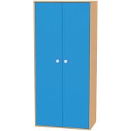 Meuble 2 portes classiques 4 étagères (2 mobiles) - Bessiere