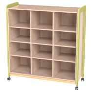 Meuble Lili 3 colonnes 12 niches + roulettes