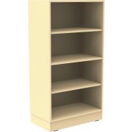 Meuble Octet étagères beige 80x150cm socle panneau