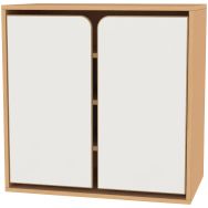 Meuble Pti lou 2 portes 3 étagères mobiles - Bessiere