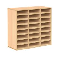 Meuble à courrier Bip Bop 24 cases sans portes - hêtre