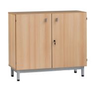 Meuble bas Bip Bop portes battantes L 90 cm - hêtre