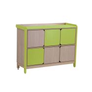 Meuble déshabillage 6 cases Lili tapis change