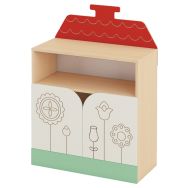 Meuble de rangement 2 portes - chalet 82 x 38 x 84 cm