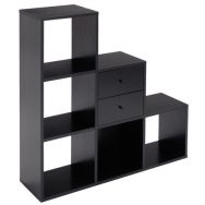 Meuble de rangement 6 cases escalier Maxicube Noir