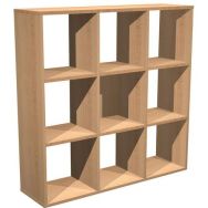 Meuble de rangement 9 cases Maxicube - Hêtre