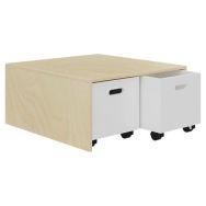 Meuble de rangement à 2 tiroirs 80x80x38 H.