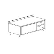 Meuble de rangement avec 2 portes coulissantes gamme 700- MRD147/1