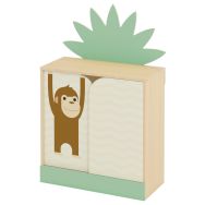 Meuble droit portes coulissantes - singe 82 x 38 x 84 cm
