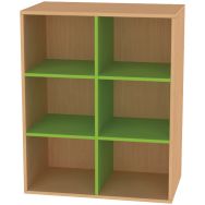 Meuble ouvert 2 colonnes 6 casiers - Bessiere