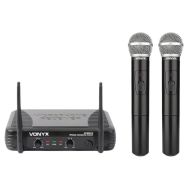 Microphone sans fil STWM712 set de 2 micros main VHF - Vonyx