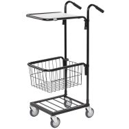 Mini-chariot de bureaux avec tablette et panier - Kongamek