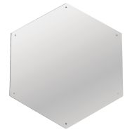 Miroir antichoc hexagone 578 x 500 mm-Wattelez