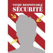Miroir consigne de sécurité 280x360 mm Poly+