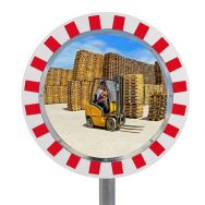 Miroir de circulation 90° pour voie privée Plexi+ - Rond - Kaptorama